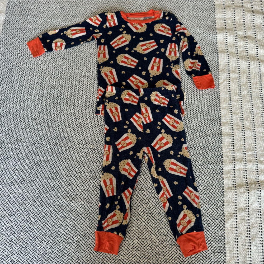 Kozi and Co Popcorn 2 Piece Pajamas - Bamboo